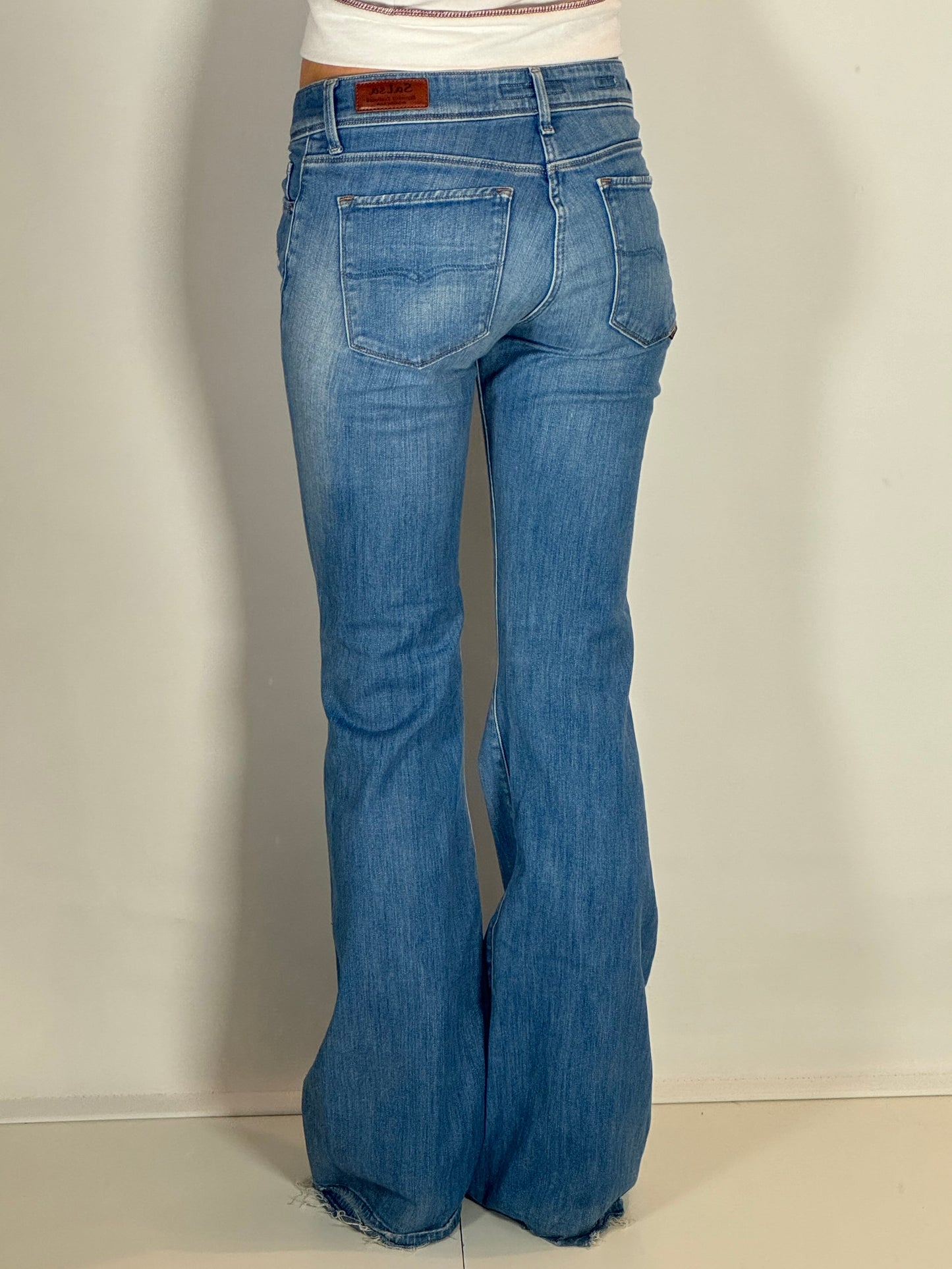 Light blue low waist jeans
