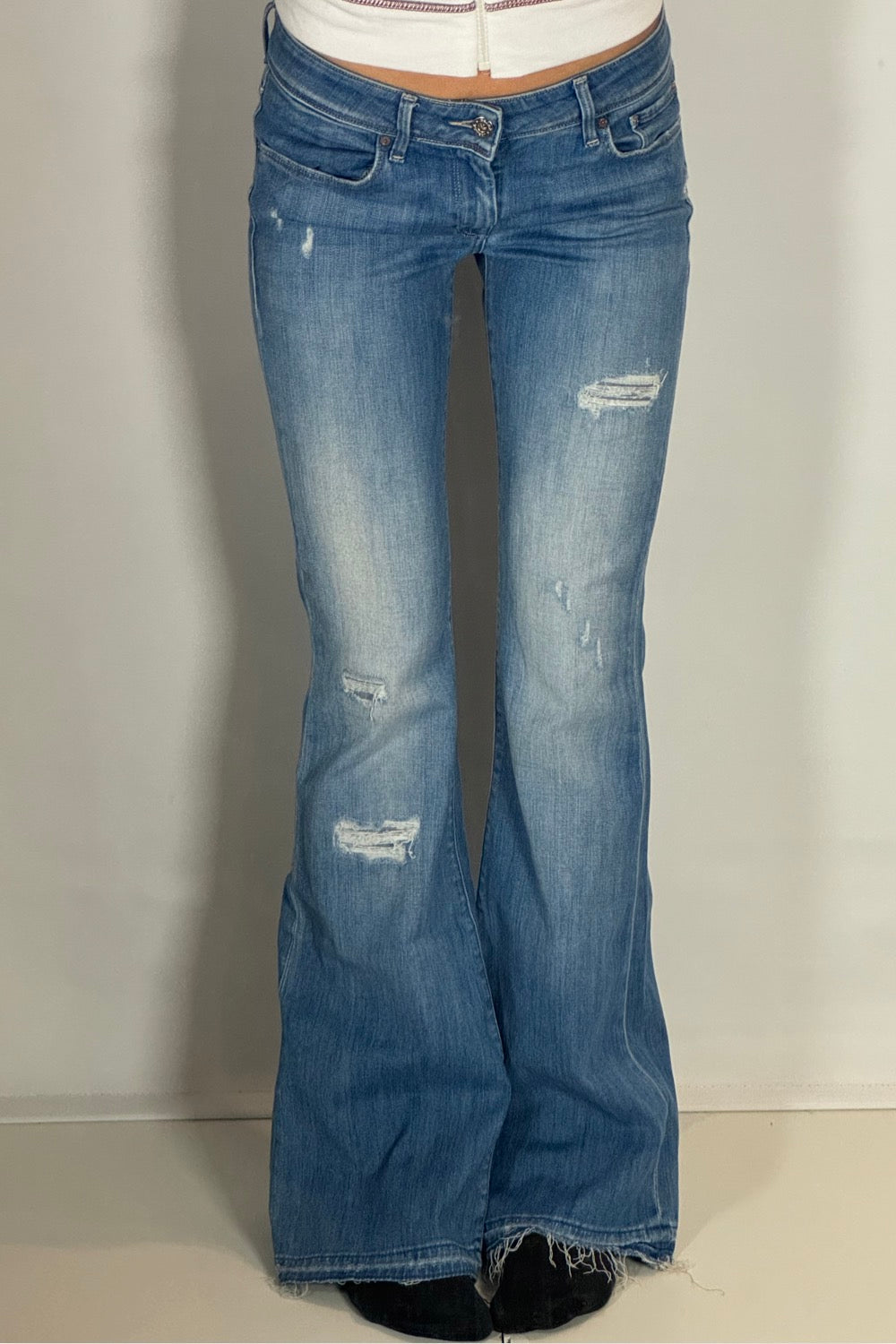 Light blue low waist jeans