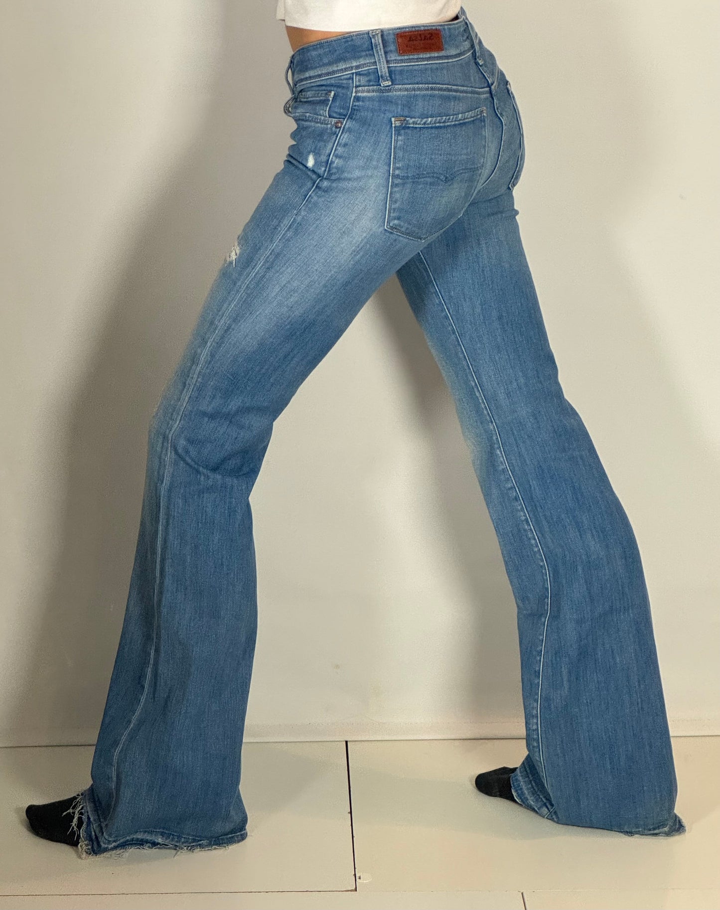 Light blue low waist jeans