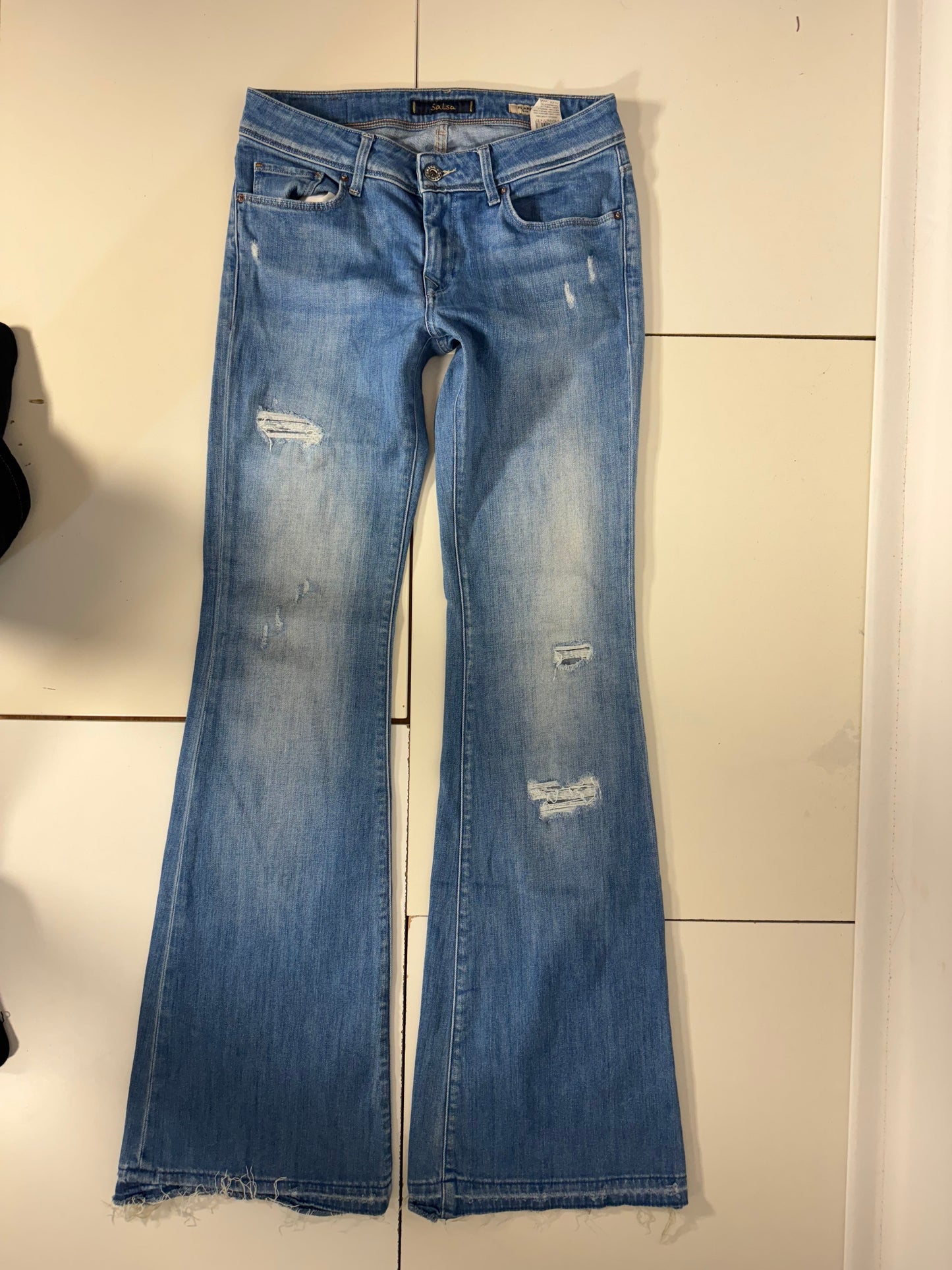 Light blue low waist jeans