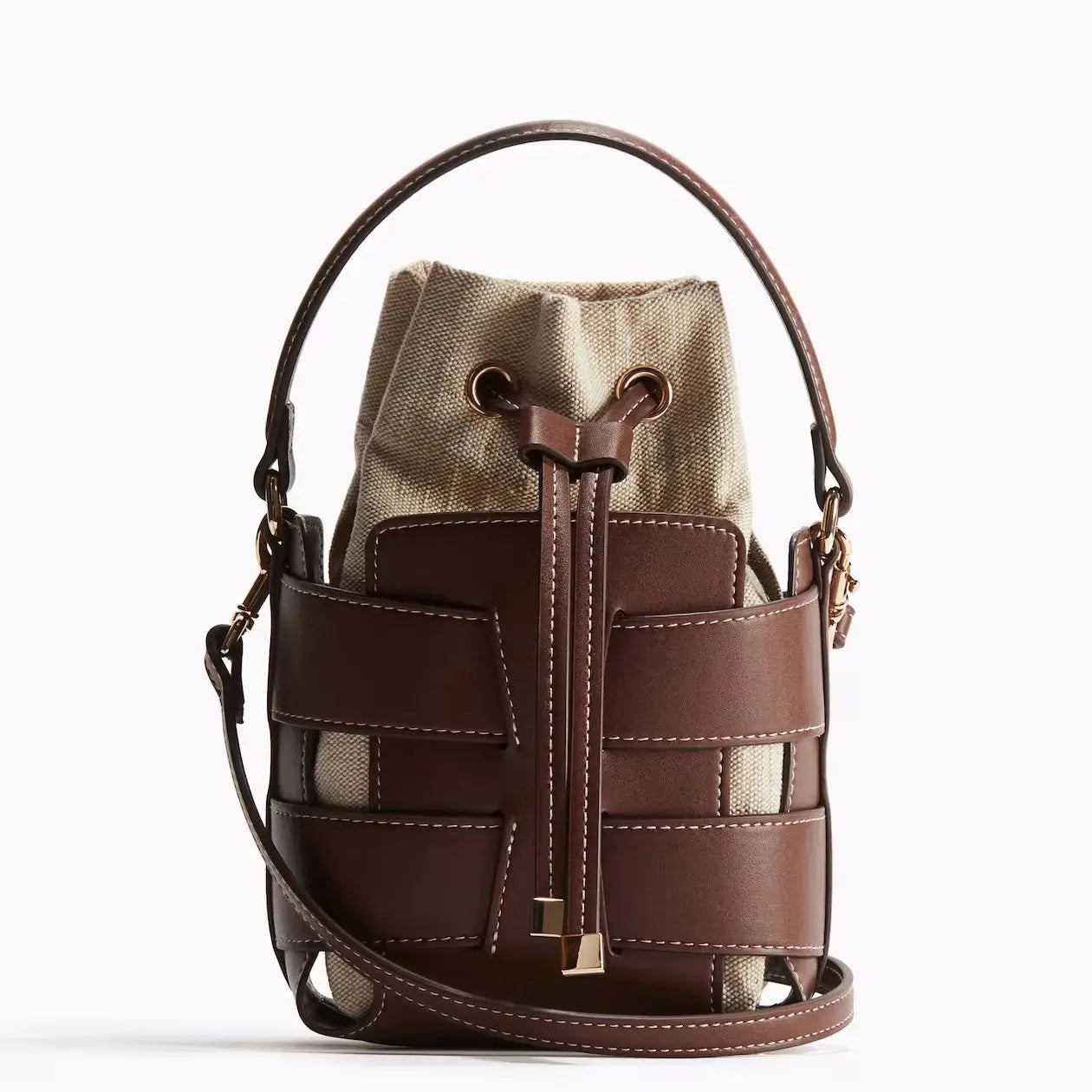 Bucket bag with shoulder strap