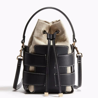 Bucket bag with shoulder strap