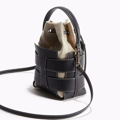 Bucket bag with shoulder strap