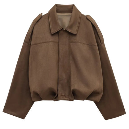 Suede Bomber Jacket