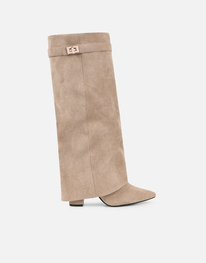 Suede High Boots